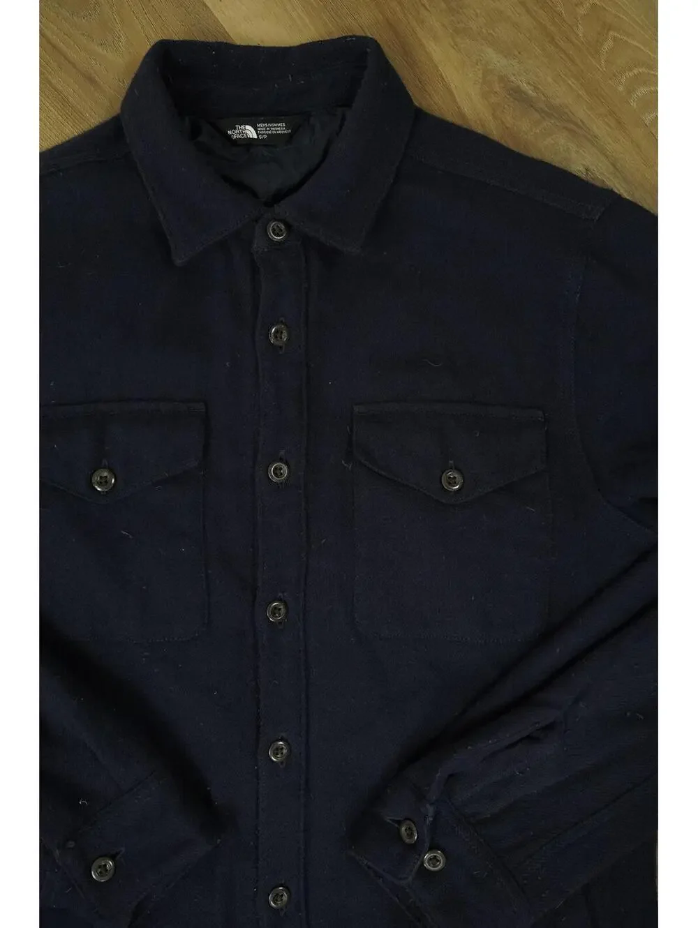 The North Face Men's‎ Navy Button-Up Shirt Jacket Small Shacket - Gorpcore